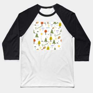 Autumn Trees Baseball T-Shirt